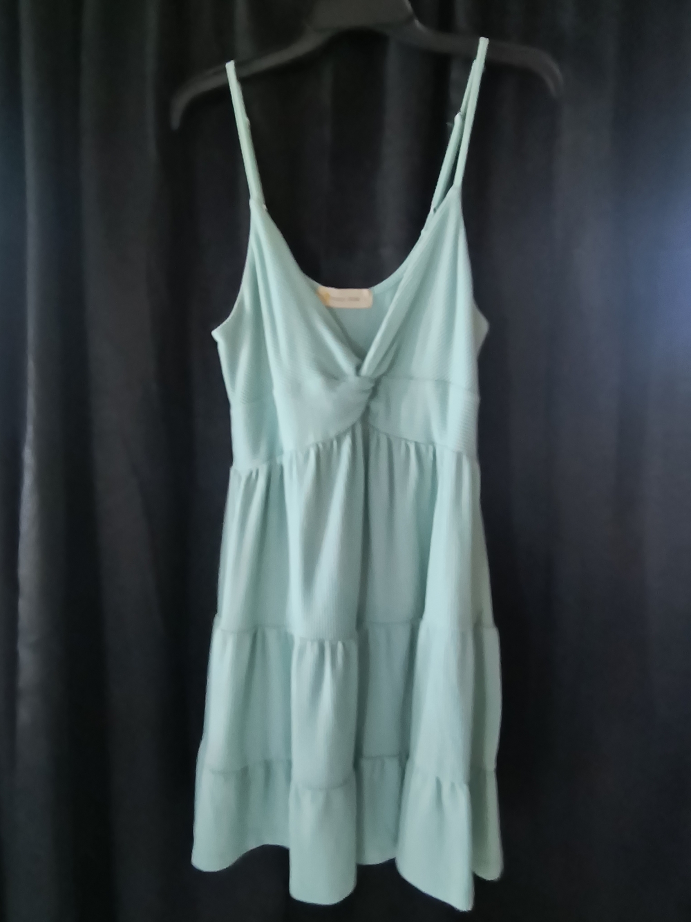 Ocean Drive Light Aqua Ribbed Tank Dress